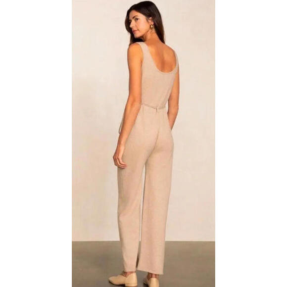 Naked Cashmere Mackenzie Beige Jumpsuit, $375 NWT, Medium - Picture 2 of 5